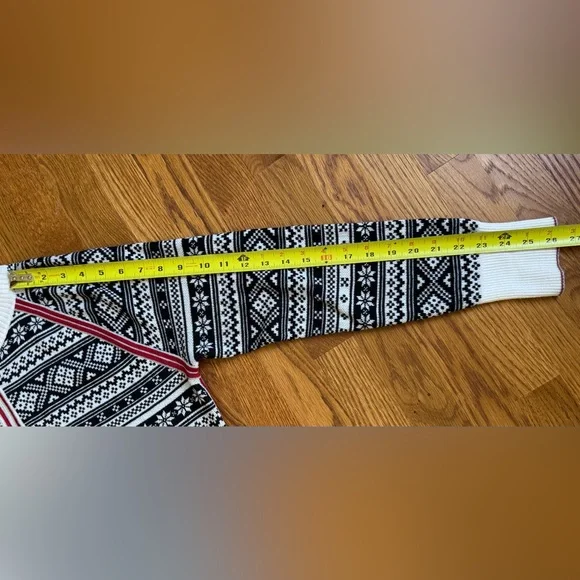 EDDIE BAUER Quarter Zip Nordic Ski/Winter Sweater Size L - Picture 9 of 11